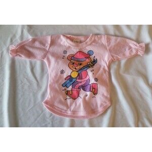 Vintage Sydel Toy Doll Fits Cabbage Patch Dolls Sky Bear Long Sleeve Top